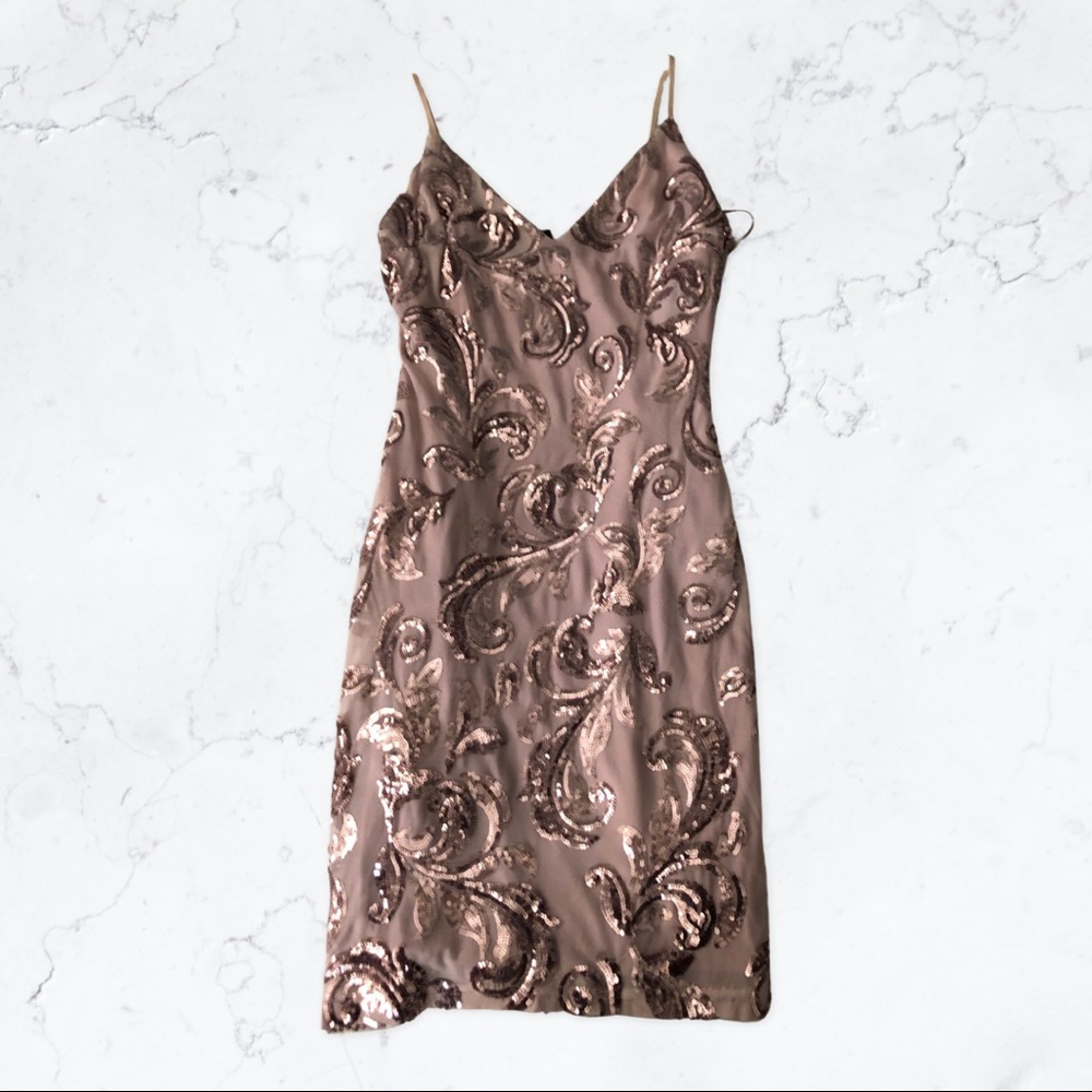 PINK/MAVUE SPARKLY MINI DRESS!